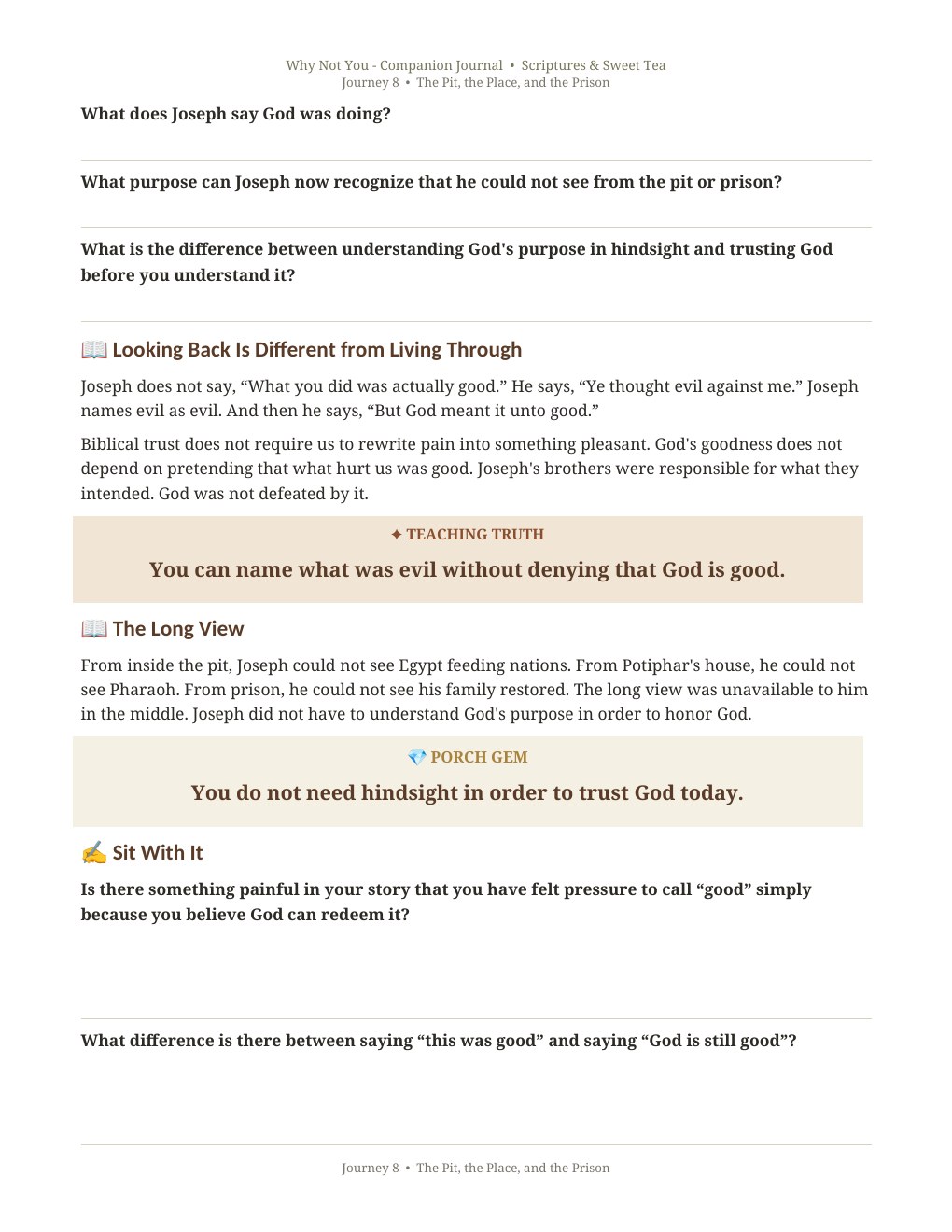 Journey 8: The Pit, the Place, and the Prison page 20