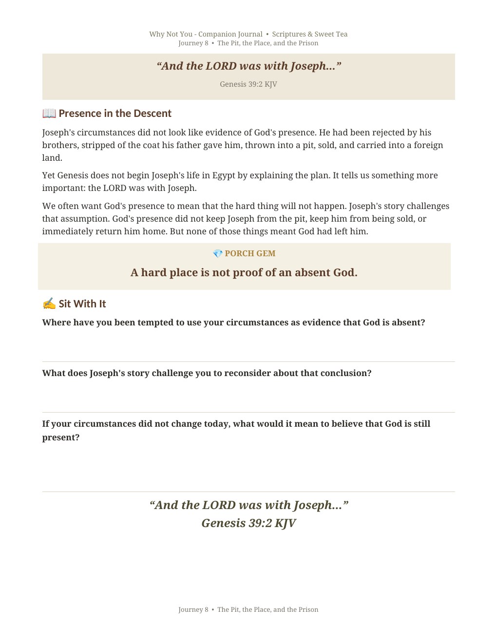 Journey 8: The Pit, the Place, and the Prison page 6